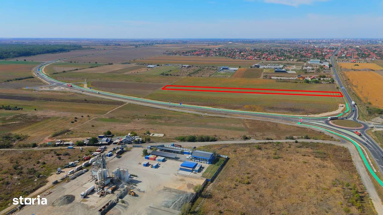 Teren de vânzare — 10.000 mp - la DN/E68 | acces din DN 69B — Arad-8
