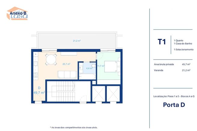 T1 Novo com varanda 21.20m2 e lugar de garagem, em Vilar do Paraís...-24