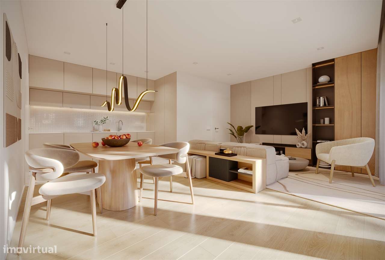 Apartamento T1+1, com terraço, Valadares-2