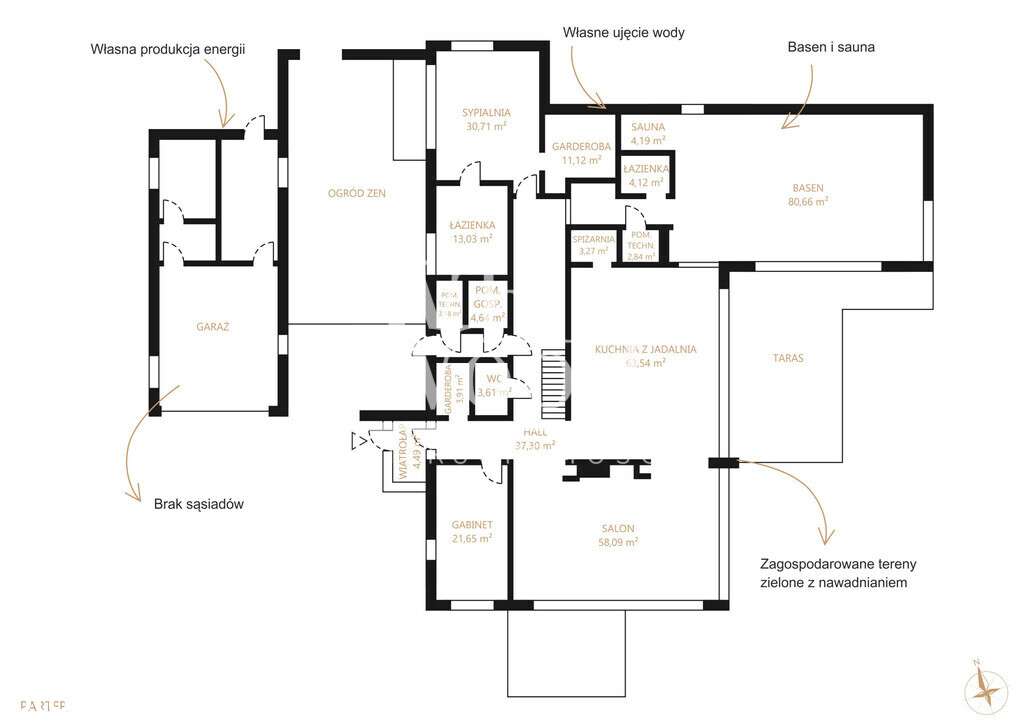 Ustronna willa, 400m2 powierzchni mieszkalnej - Pełny obrazek: 5/20