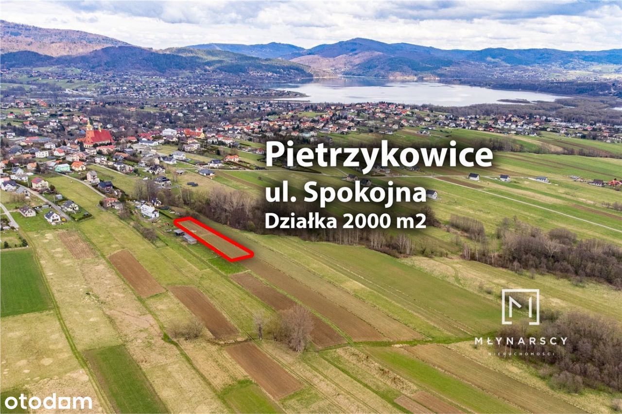 Działka budowlana, spokojna okolica, Pietrzykowice