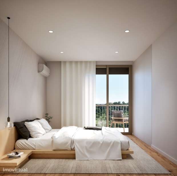 T1 Novo com Varanda (6m2) e 2 lugares de garagem em Canidelo-12