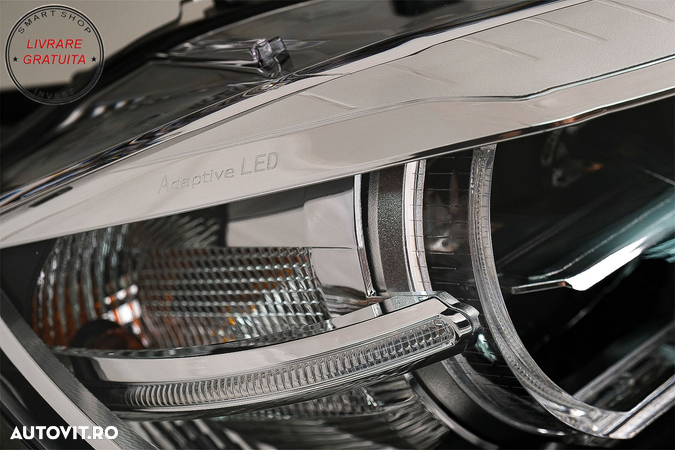 Faruri Xenon Angel Eyes 3D Dual Halo Rims LED DRL BMW X6 E71 (2008-2012)- livrare gratuita - 18