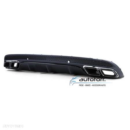 Difuzor bara spate Mercedes W205 C-Class (14-18) C63 Black Design - 4