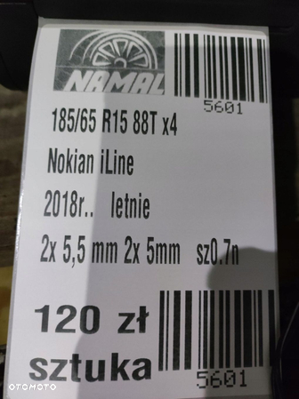 185/65r15 nokian 2018 opony letnie 5,5mm 5601 - 8