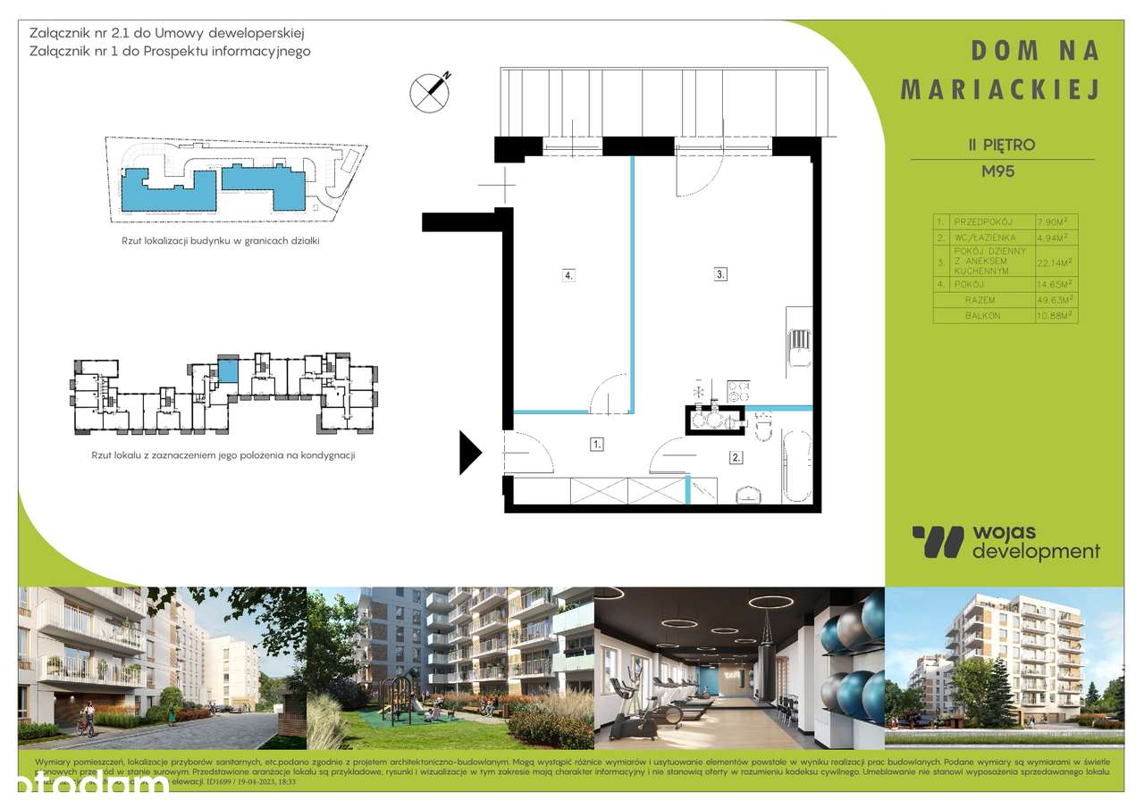 Dom na Mariackiej | mieszkanie M95 - Pełny obrazek: 3/8