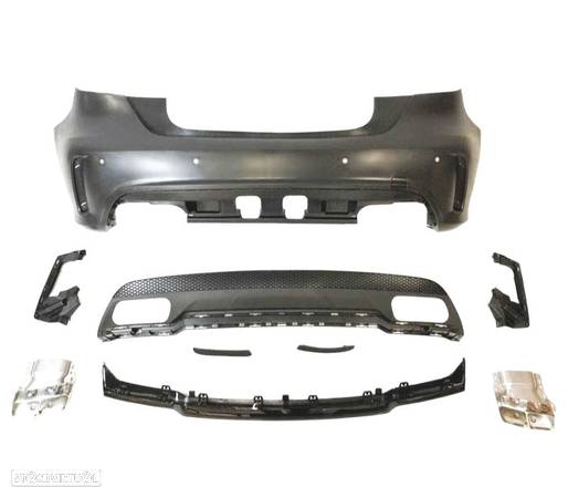 PARA-CHOQUES TRASEIRO PARA MERCEDES W176 LOOK AMG A45 12-15 - 2