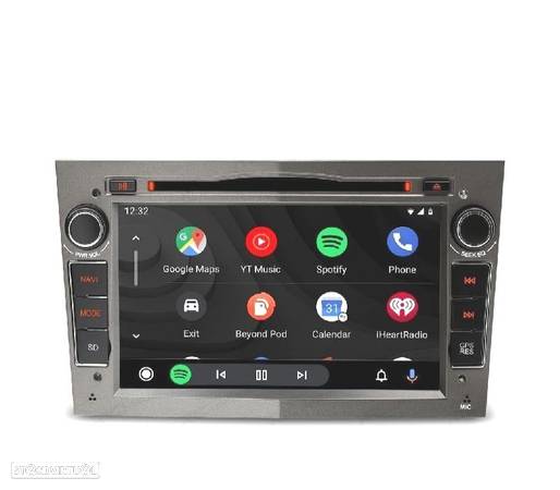 AUTO RADIO GPS ANDROID 10 CINZA PARA OPEL ASTRA H VIVARO ZAFIRA VECTRA CORSA D - 9