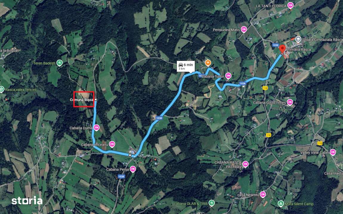 Teren Extravilan- 800 mp. 2 parcele Panorma Utilitati in Rasca - CLuj - Imagine principală: 1/4