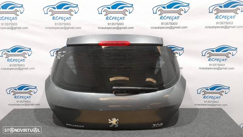 PORTA TAMPA MALA PEUGEOT 308 I 1 MK1 SEDAN CARRO FECHO PUXADOR MOTOR VIDRO 3º STOP - 5