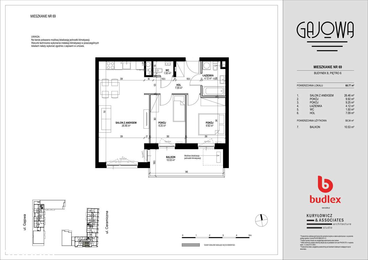 Gajowa  | mieszkanie 3-pok. | B.69 - Pełny obrazek: 2/7