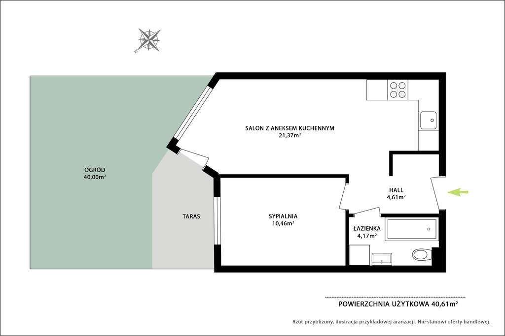 2 pokoje + OGRÓDEK 40 m² | Garaż | Dzień Otwarty-13