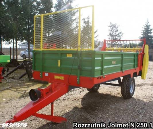 nowy ROZRZUTNIK JOLMET do nawozu obornika jednoosiowy N250/1 3,5 T STANDARD - 6