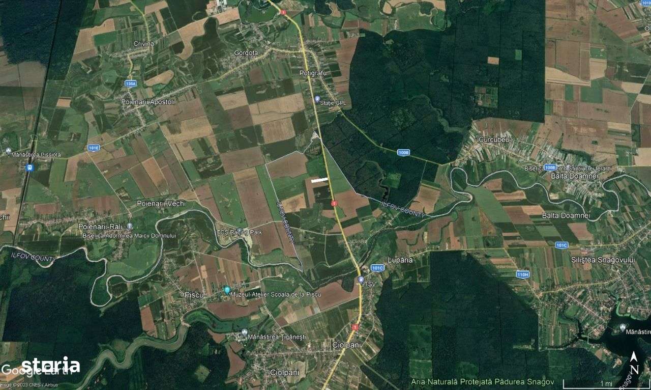 Teren Ciolpani cu deschidere la DN 1 - Imagine principală: 4/4