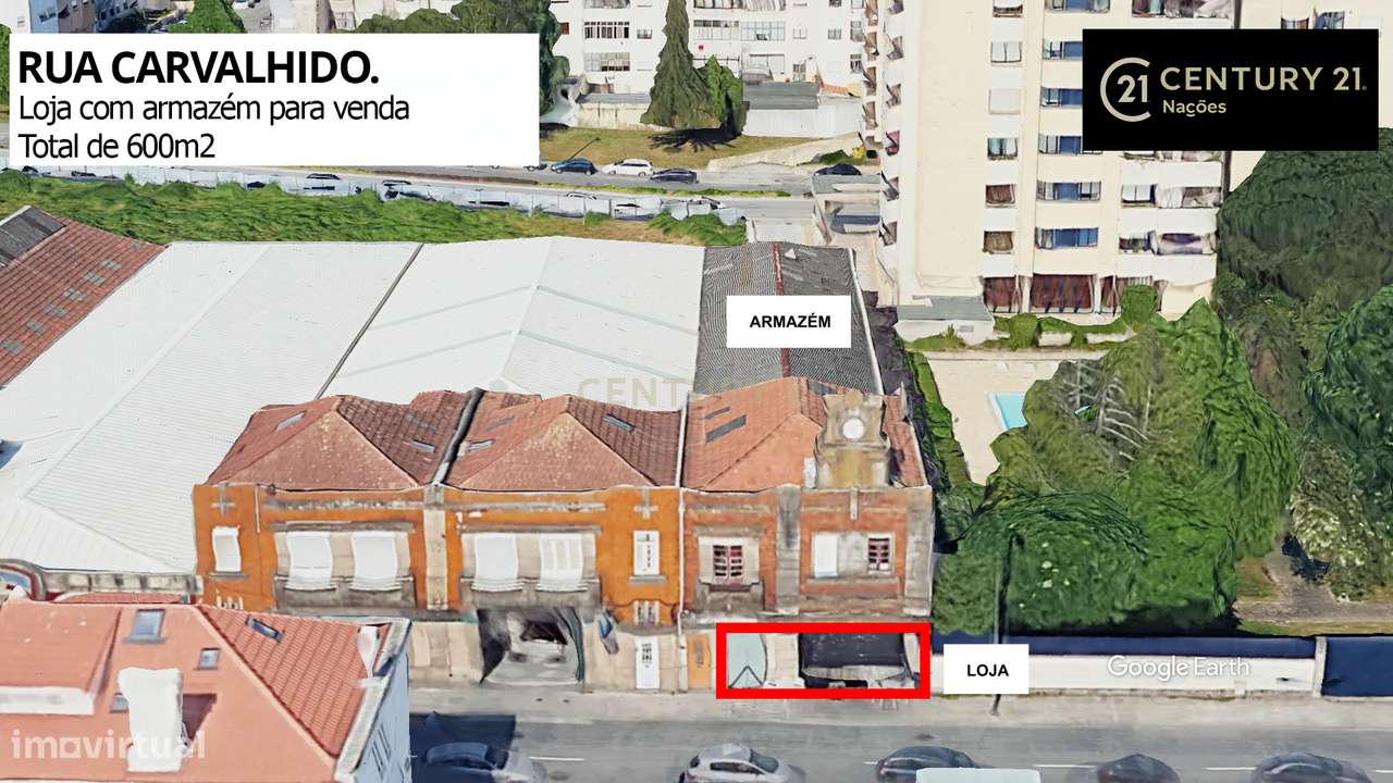 Loja com armazém na rua do Carvalhido - Porto - Grande imagem: 3/16