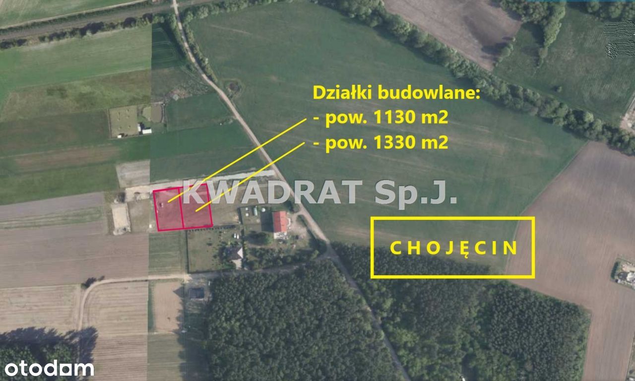 Działka budowlana - Chojęcin Szum pow. 1130 m2