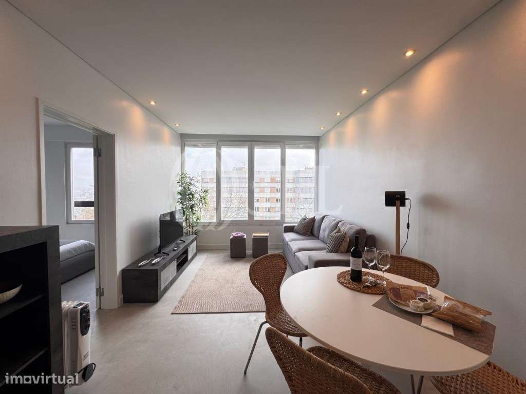 Apartamento T1 mobilado vista mar Alto da Barra Oeiras. - Grande imagem: 4/20