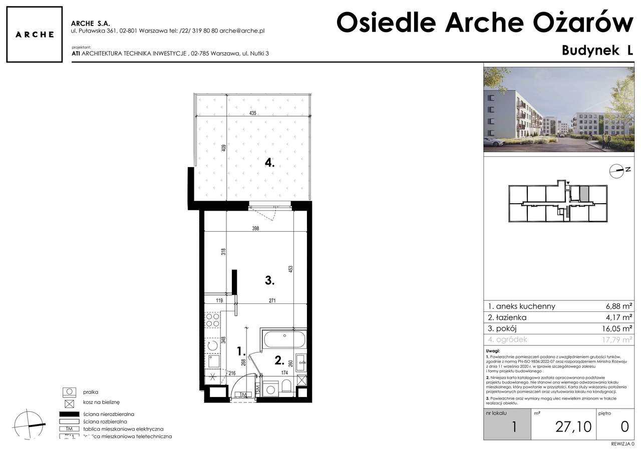 1-pokojowe mieszkanie 27m2 + ogródek Bezpośrednio - Pełny obrazek: 2/7