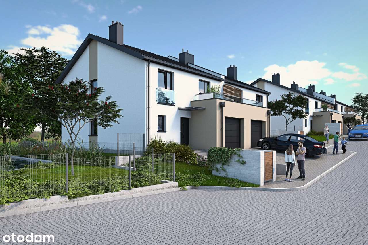 Dom skrajny, garaż, ogródek, strych, oś. zamknięte - Pełny obrazek: 1/15