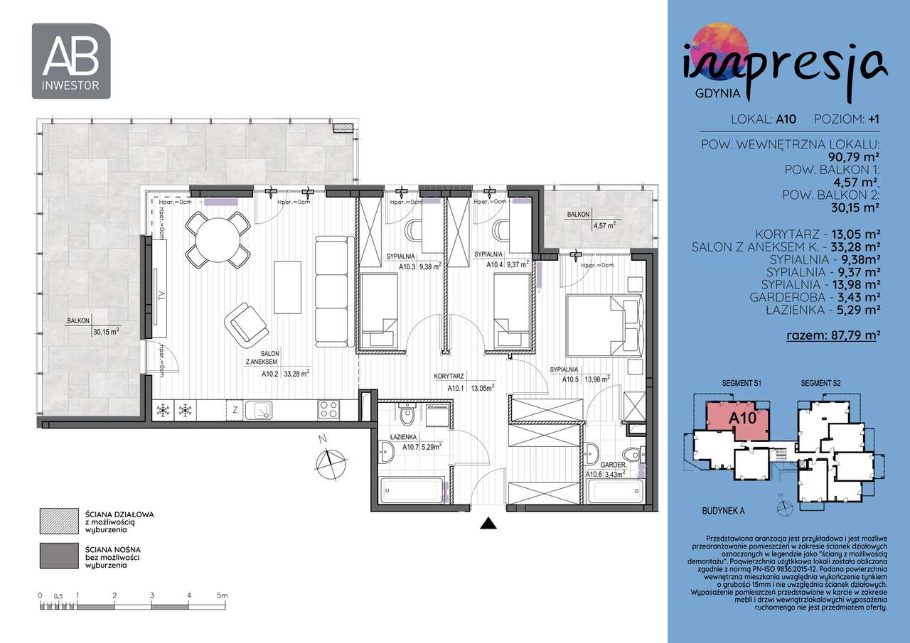 4-pokojowe mieszkanie 90m2 + balkon Bez Prowizji - Pełny obrazek: 2/7