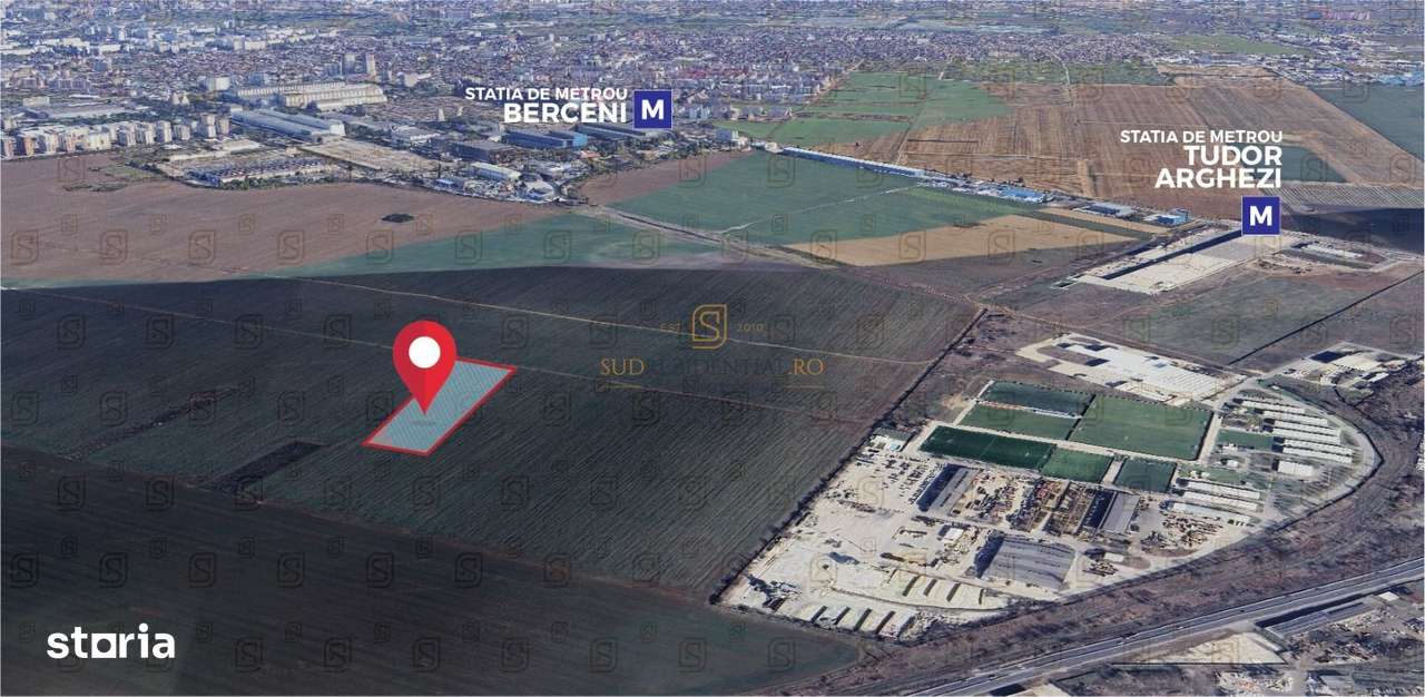 Teren generos 3990 mp, oportunitate ridicata, acces metrou Berceni -S4 - Imagine principală: 3/20