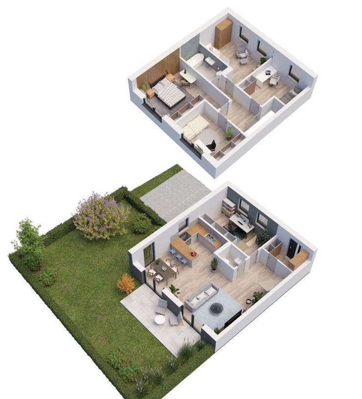 Dom w zabudowie bliźniaczej/ogród/Iwiny/cicha i zi - Pełny obrazek: 4/16