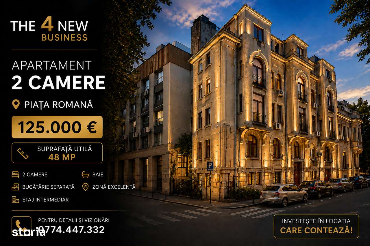 2 camere – Piata Romana | Langa ASE | Locuire sau Investitie