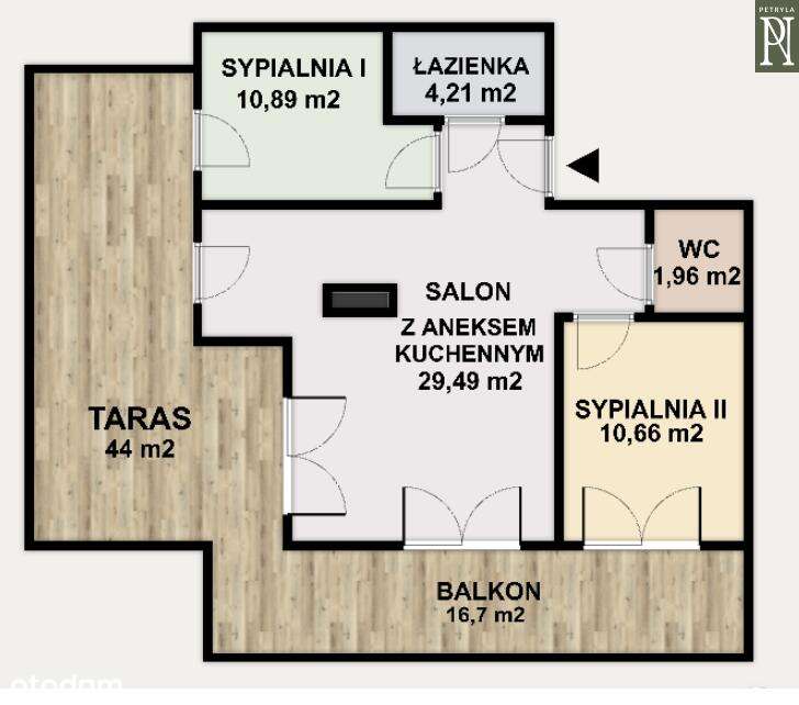 Gustownie urządzone 3-pokojowe z 44m2 tarasem! Przy Bagrach.-16