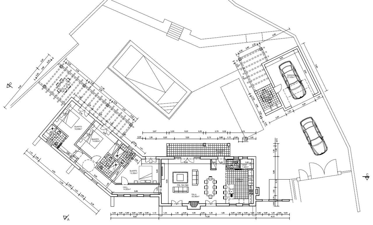 Moradia estilo rústico com piscina e garagem - a 10 min de C da Rainha-7