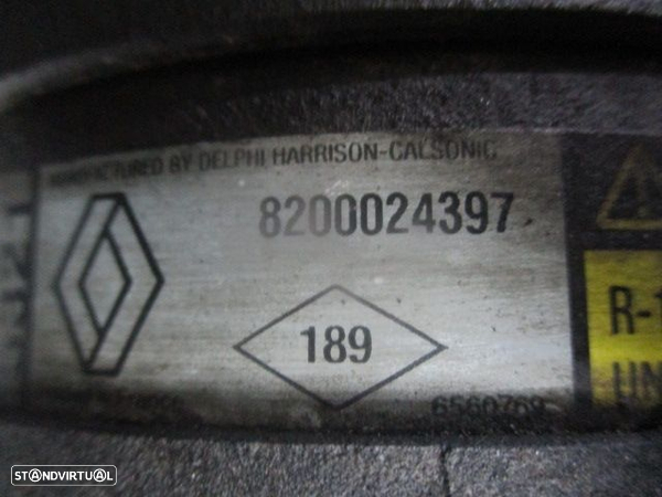 Compressor AC 8200024397 RENAULT LAGUNA 2002 1.6I RENAULT LAGUNA 2 2001 1.6I 112CV 5P Cinza GASOLINA DELPHI - 4