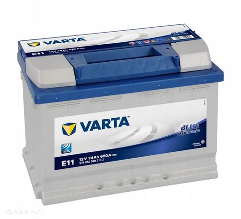 VARTA BLUE 12V 74Ah 680A P+ E11 Varta 5740120683132 MOŻLIWY DOWÓZ MONTAŻ - 1