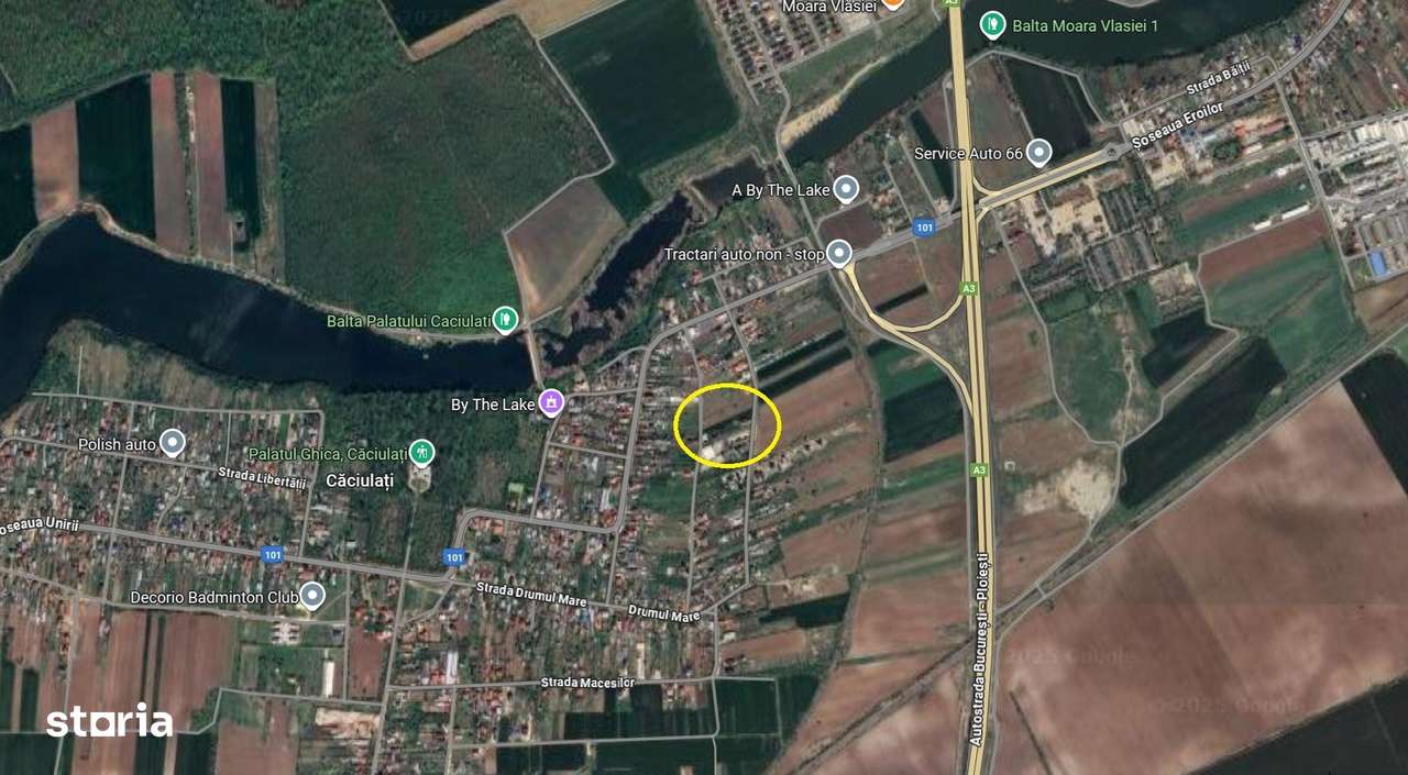 Teren intravilan Moara Vlasiei / Caciulati / 1.748 mp / comision 0%-3