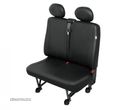 Husa bancheta cu doua locuri Practical DV2 Trafic imitatie piele neagra, pentru Nissan Primastar I, Opel Vivaro, Renault Trafic 2 - 1