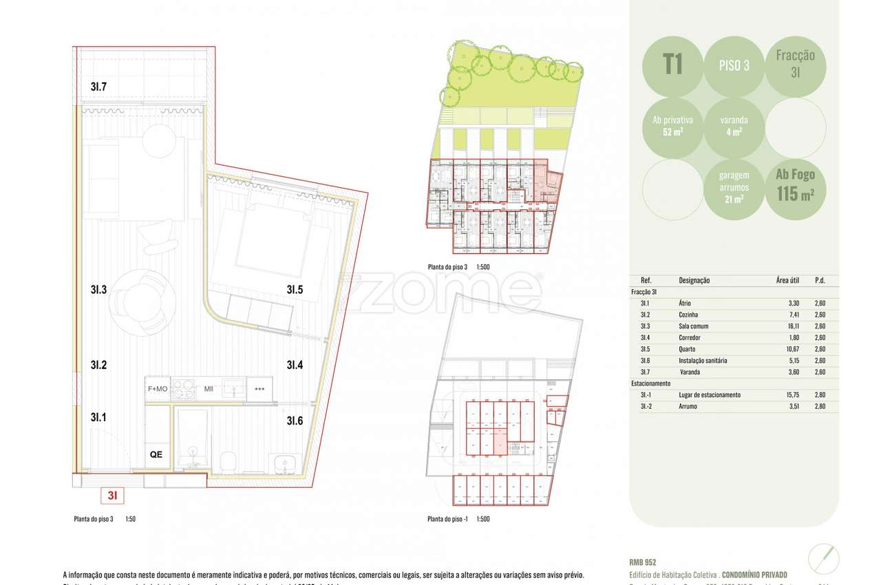 Apartamento T1 NOVO | R. Montes Burgos - Porto - Grande imagem: 5/5