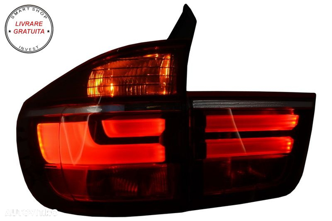 Stopuri LED BMW X5 E70 (2007-2010) Light Bar LCI Facelift Look- livrare gratuita - 8