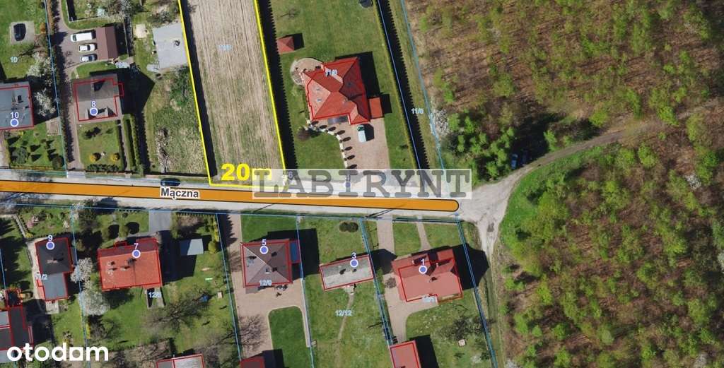 Mirów, Mączna, szerokość 20m, 2620m2, media-8