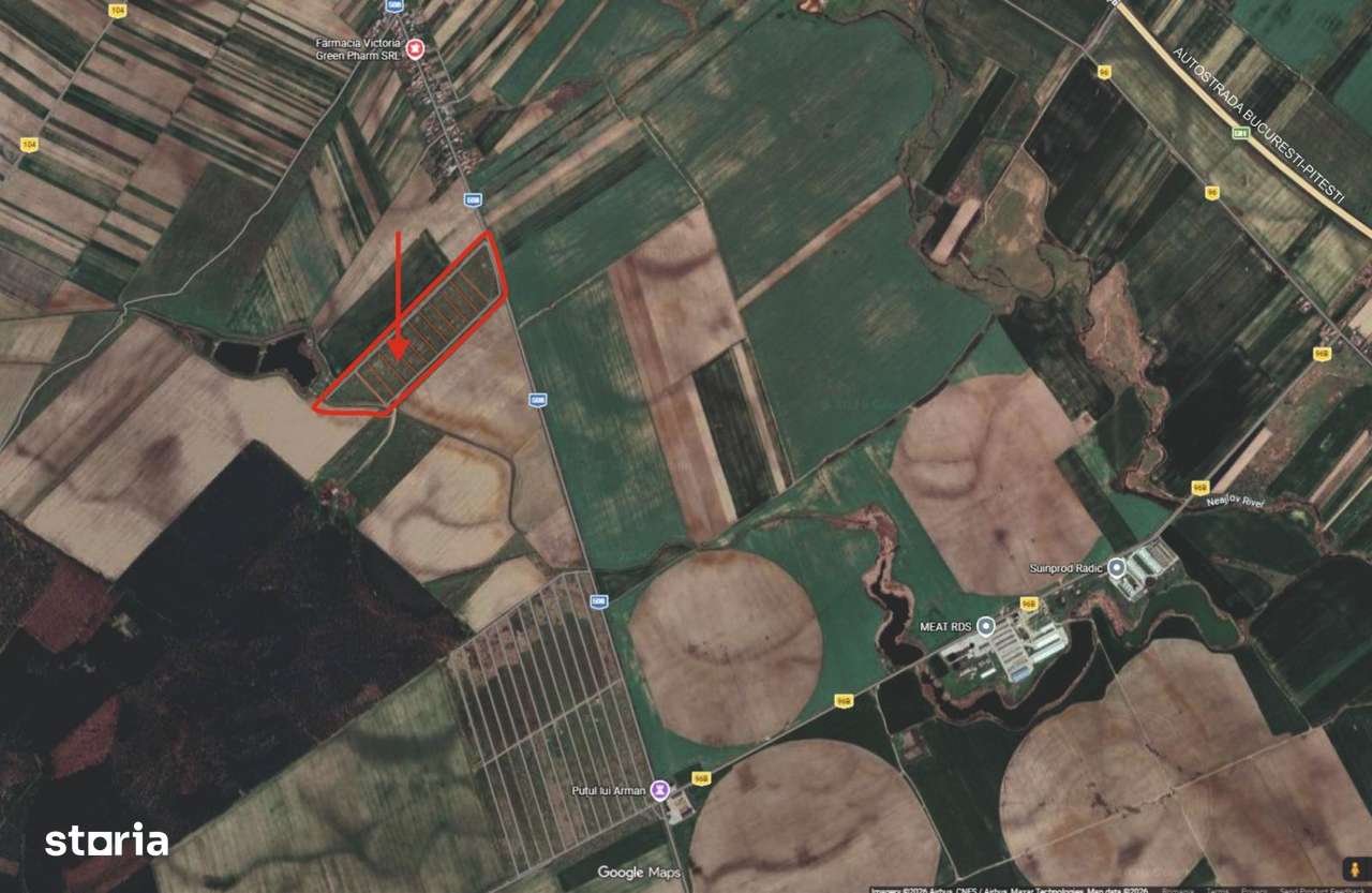 Vand loturi teren curti-constructii, la Ratesti, 30 km de Pitesti-0