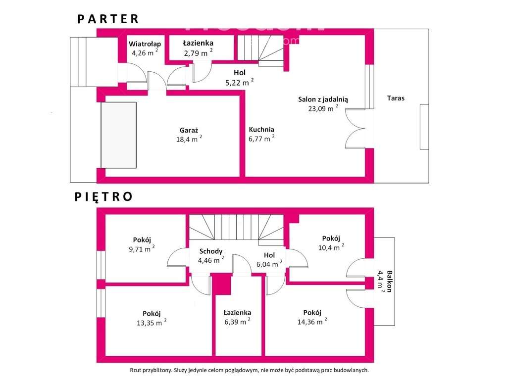 Księżycowy zakątek segmenty 121m2 na działce 165m2 - Pełny obrazek: 5/11