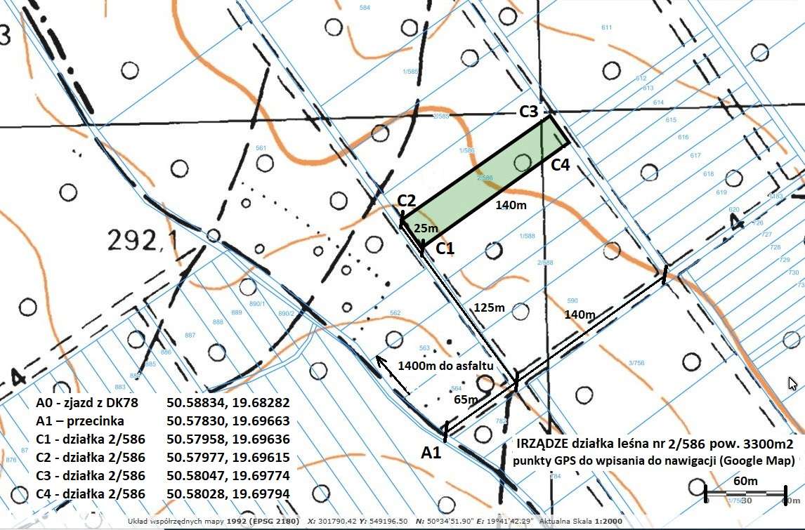 Działka leśna (las dębowy 100-letni) 3300m2 tylko 12.900 zł - Pełny obrazek: 5/20