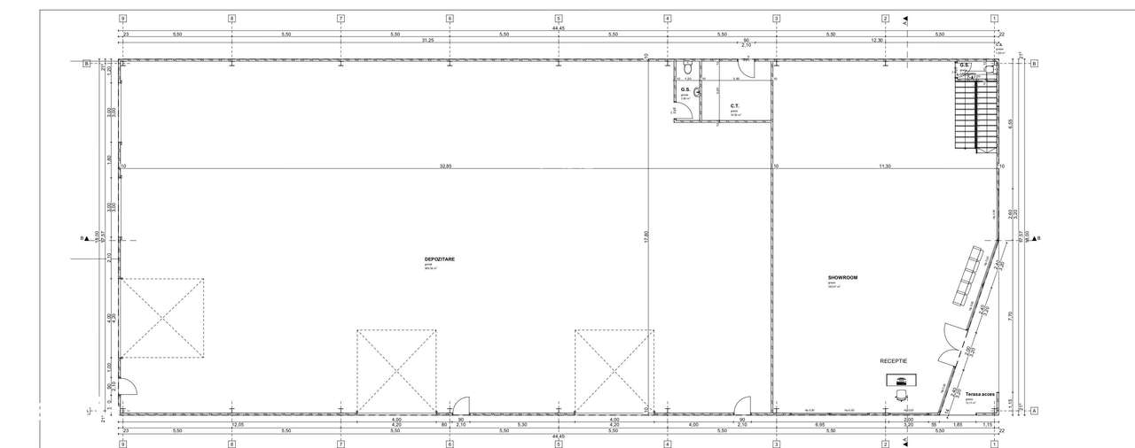 Hala cu Showroom, Strada Aeroport, aproape de VGP. - Imagine principală: 5/6