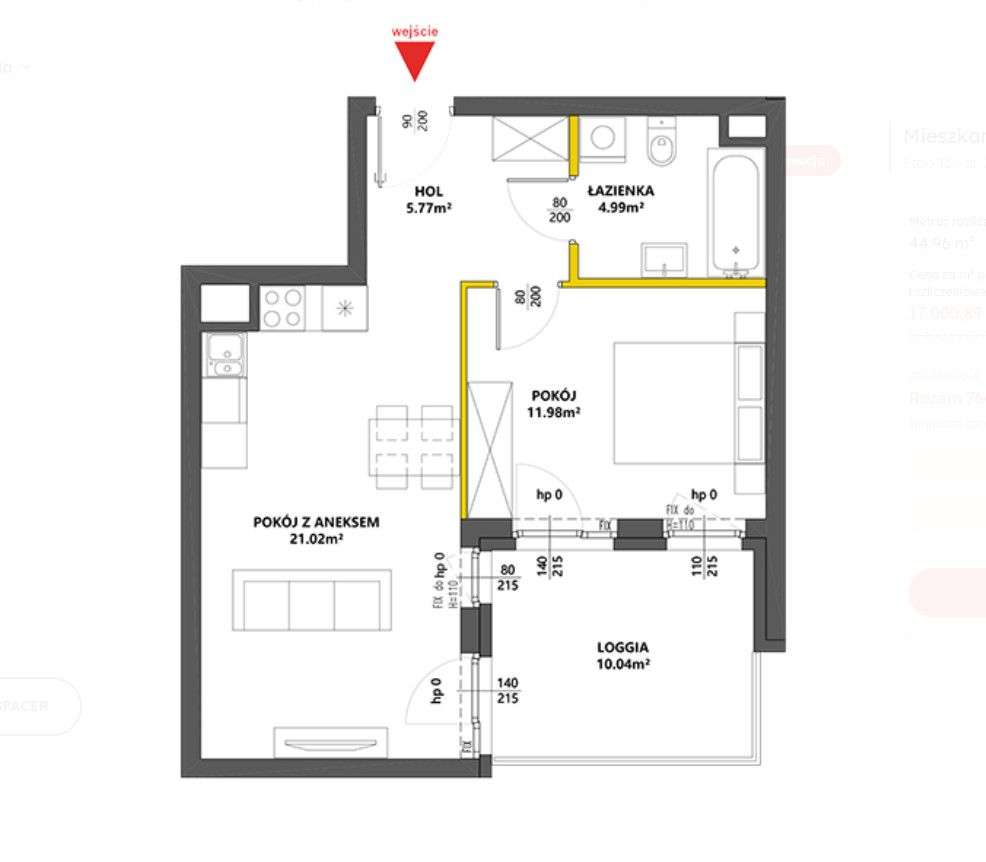 Kamionek I Gotowe 2 pok.  I 8 min do Metra - Pełny obrazek: 5/7