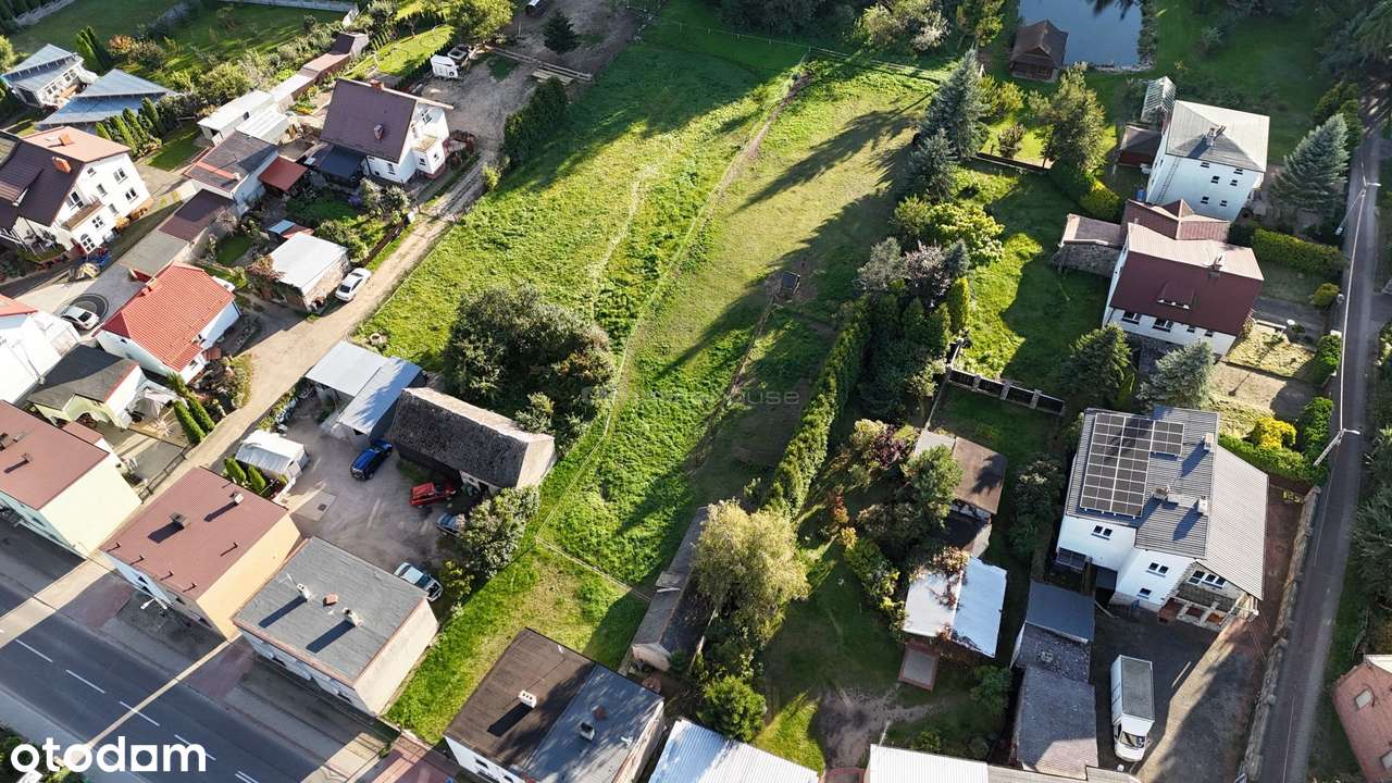 działka + 1/2 domu w centrum Rybna - Pełny obrazek: 4/11