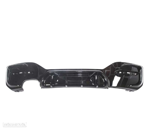 DIFUSOR TRASEIRO PARA BMW F20 LCI 15- M TECH LOOK COMPETITION PRETO BRILHANTE - 3