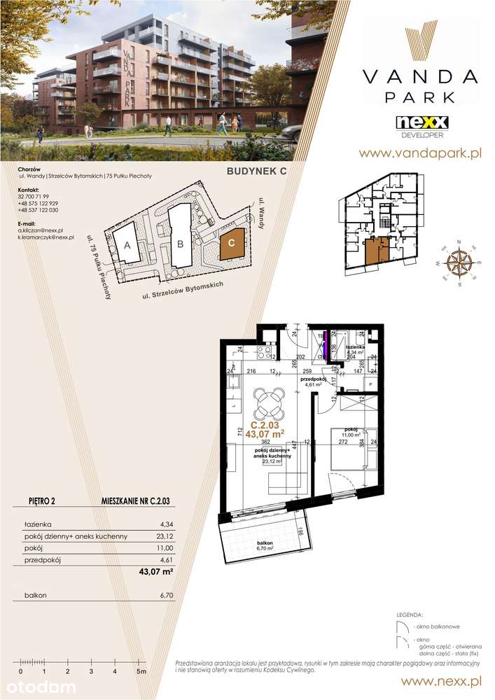 Vanda Park | mieszkanie 2-pok.| C.2.3 - Pełny obrazek: 2/9