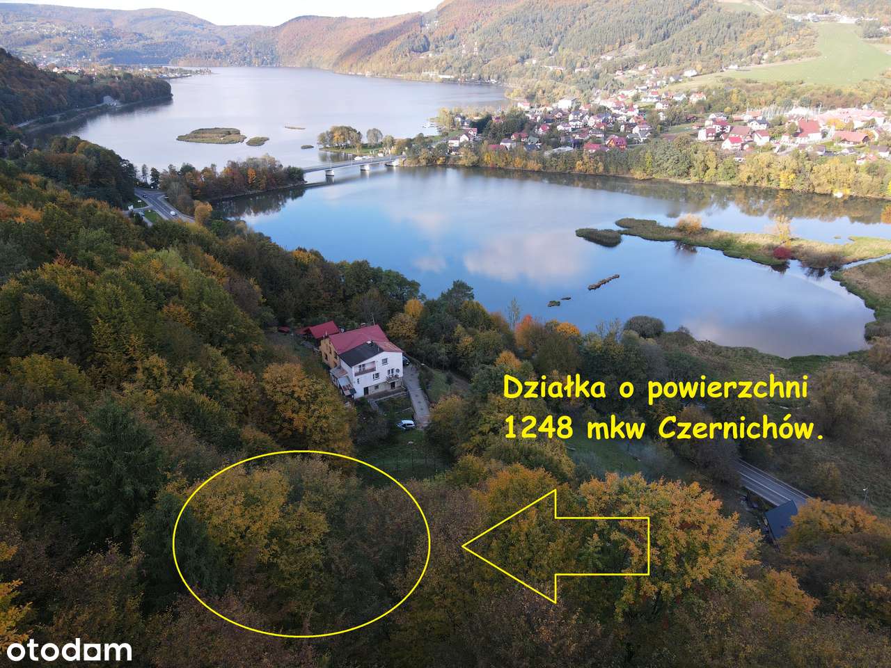 Na sprzedaż działka 1248 mkw z widokiem na Jezioro w m. Czernichów. - Pełny obrazek: 1/16