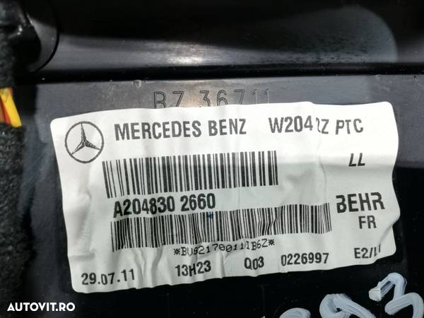 Aeroterma habitaclu Mercedes C Class W204 cod A2048302660 An 2007 2008 2009 2010 2011 2012 2013 2014 - 6