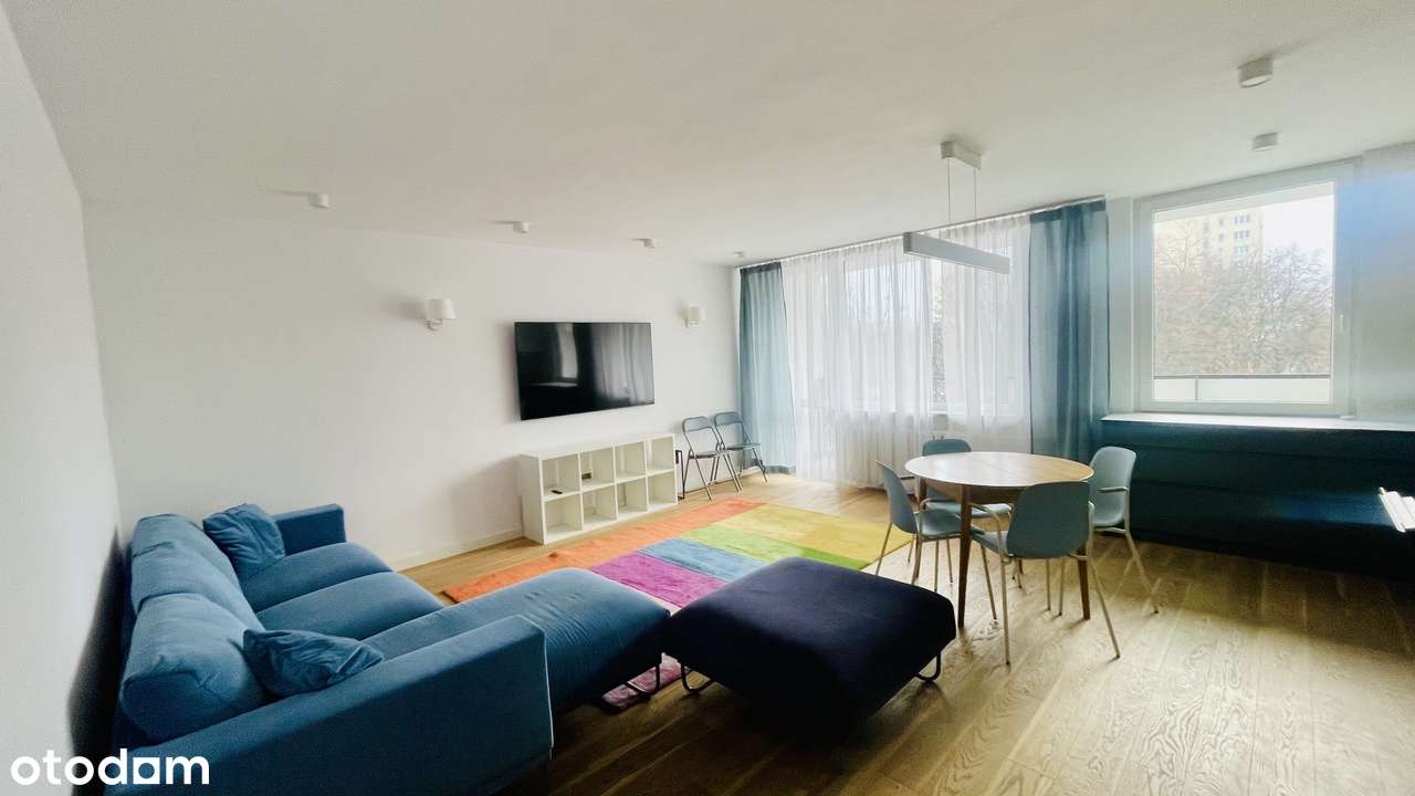 4 pokoje, 2 windy, piwnica, balkon, z AGD ,szafy zabudowane Saska Kepa