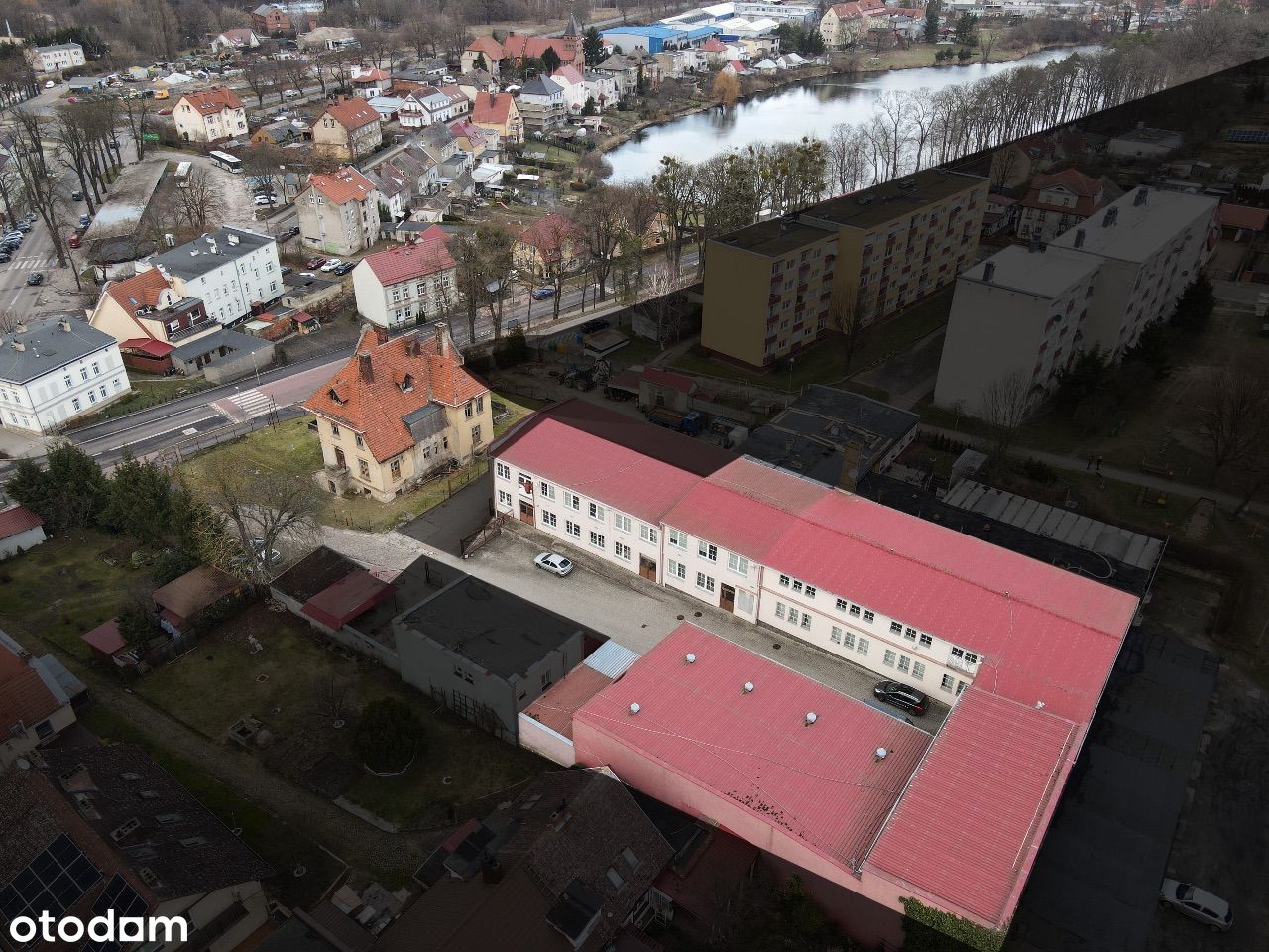 Kompleks budynków w centrum Barlinka.