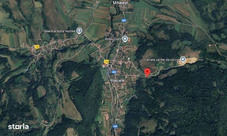 Teren extravilan-Loc. Roscani, comuna Dobra, judetul Hunedoara; - Imagine principală: 3/5