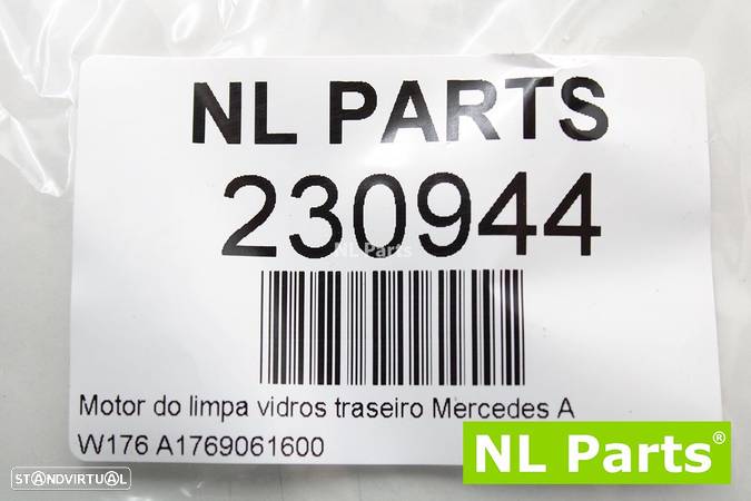 Motor do limpa vidros traseiro Mercedes A W176 A1769061600 - 7